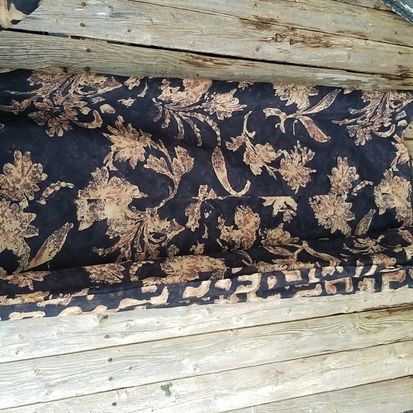 VINTAGE 80s Y2K CAROLE LITTLE Layered ART PRINTS FILMY MAXI DRESS S M Vtg Sz 10 - Picture 10 of 11